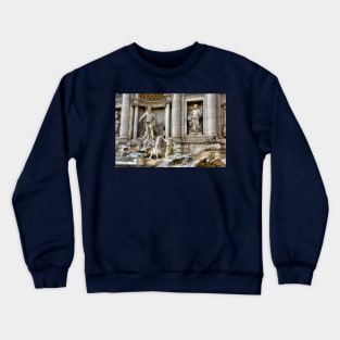 The Trevi Fountain, Neptune, Rome, Italy Crewneck Sweatshirt